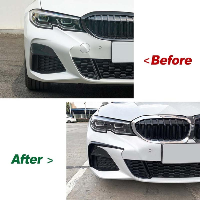 Per BMW G20 G21 Spoiler Labbra Paraurti Anteriore Auto Copertura Fendinebbia Griglia Trim 318i 320i 325i 330i 330d 330e Body Kit 2019-2022 Tuning