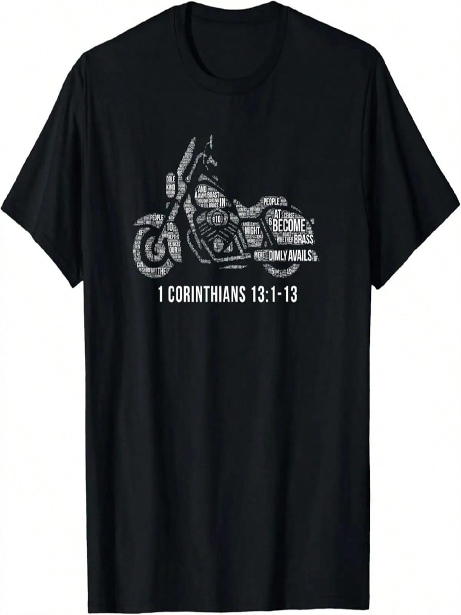 Christian Biker Shirt For Motorcycle Ride Bible Verse T-Shirt S разноцветный