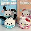 Sanrio Hello Kitty Construction Brick Assembled Playthings Decorative Ornament Anime Figure Kuromi Model My Melody Children's Puzzle Gifts