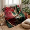 Cristiano Ronaldo Printed Flannel Blanket Skin Friendly Warm Decorative Throw for Indoor Couch Bed Daily Use