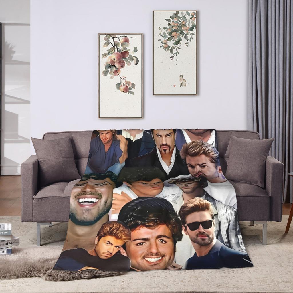 George Michael Decke Super Warm Plüsch Überwurfdecke Für Heimdeko Dekorative Flanell Tagesdecke Bettbezug