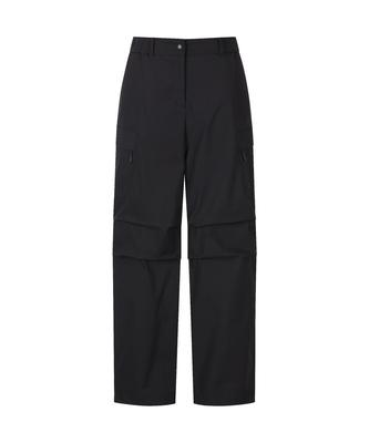 DISCOVERY EXPEDITION Freshvent Women'S Cotton Blend Wide Cargo Pants (Black)