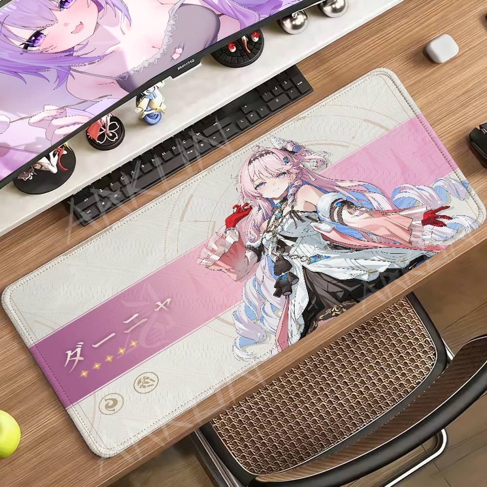 Cute Hiyuki Danya Wuthering Waves Mouse Pad Large Computer Office Game Xxl Antislip Gaming Keyboard Mousepads Long Desk Pads