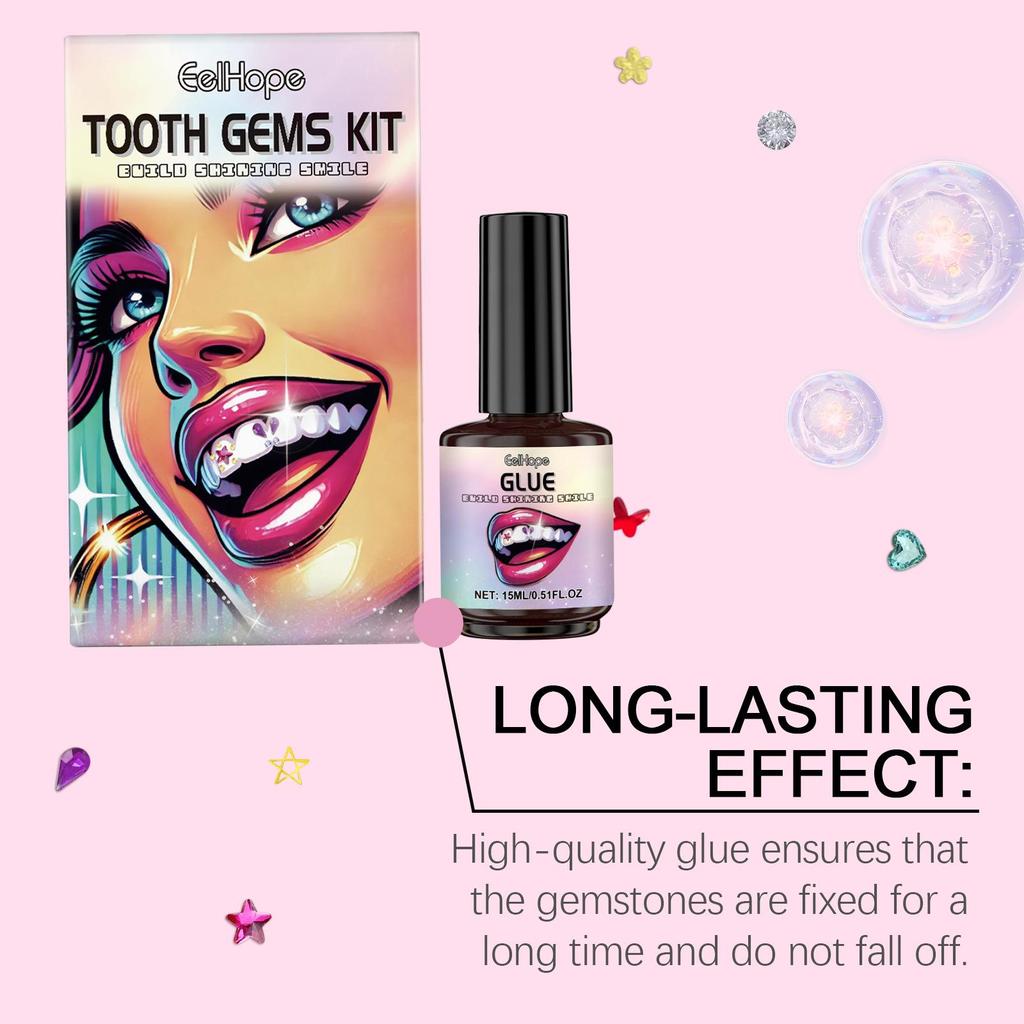 EELHOPE DIY Diamond Teeth Decoration Set – Shiny Smile Style Kit