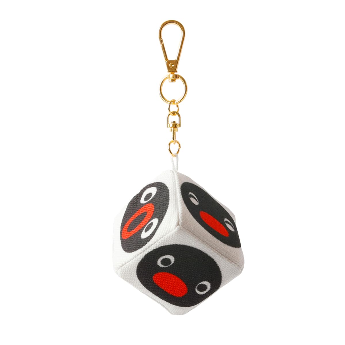 a Pingu Plush Cube Mascot Key [Many Little] Ring/Keychain (Pingu White) белый