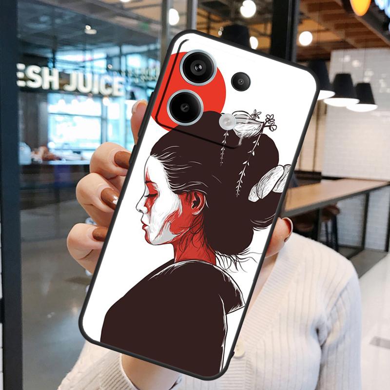 Japanese Style Art Japan Case For Xiaomi Redmi Note 14 Pro 10 11 12 13 15 Pro Plus Redmi 15C 14C 10C 12C 13C 15 Cover