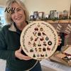 DIY Decorative Hanging Ornaments 24 Days Christmas Tree Embroidery Kit, Sewing Kit for Beginners, Holiday Handmade Countdown Gift Idea Material