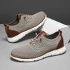 New large size sports shoes fashionable and versatile outdoor fly-woven casual shoes breathable mesh shoes men's shoes