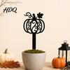 Witch Hat Flower Pot Decor 5Pcs Halloween Planter Stakes Acrylic Garden Sign for Outdoor Yard Lawn Backyard Indoor Potted Plant Accessories