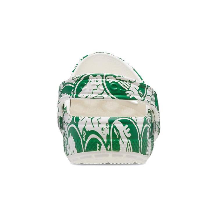 Crocs Children's Sandals White Green Kids' 210007-3WH