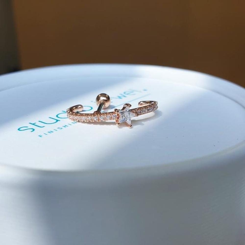 [Studio Jewel] Milky Way Star Ear Cuff Piercing (S6057232)