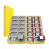 Switch Soft Storage Case Compatible with SD Memory Card Switch/Switch Lite/Switch OLED Model with 24 Game Cartridge Slots Silicone Lining Game
