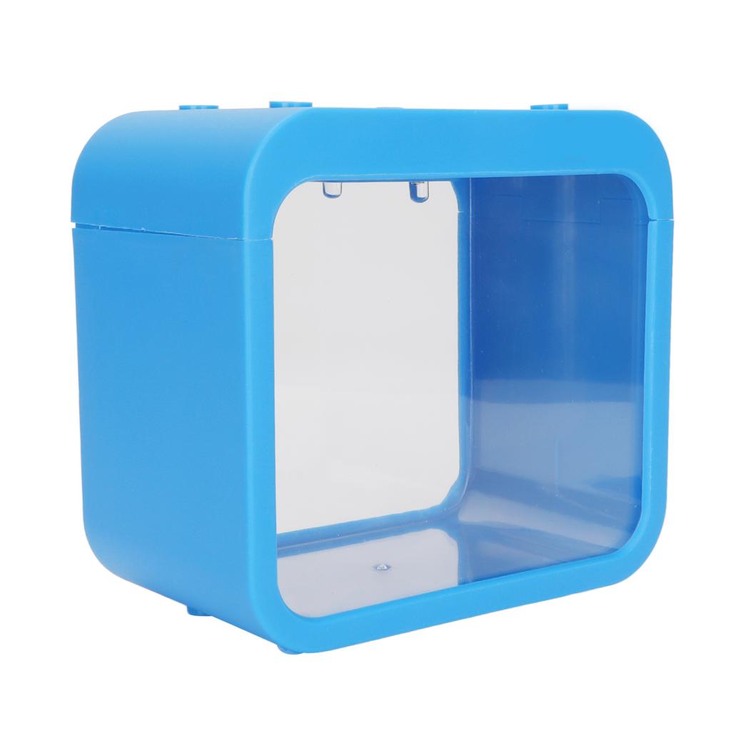 Mini Fish Tank with LED Light Detachable Aquaponic Betta Fish Tank for Office Home Desk Decoration