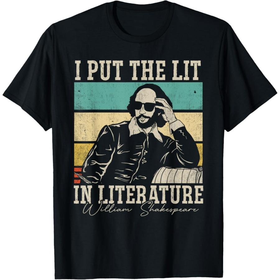 Я Вкладываю Лит в Литературу - Забавная футболка с Уильямом Шекспиром(3) S