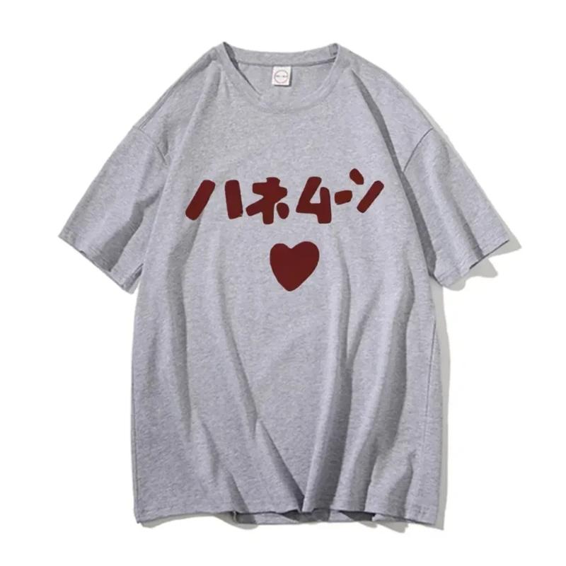 Japanese Manga T Shirt Summer Women Tshirt Funny Cute Anime Same Style Print T-shirts Harajuku Short Sleeve Casual