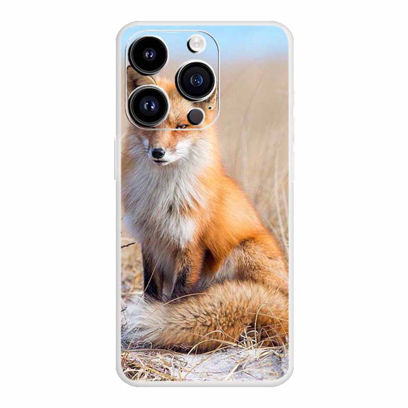 Für iPhone 16 Pro Max Hülle Luxus Silikon TPU Weiche Abdeckung Handyhülle iPhone16 plus 16e Stoßfester Bumper Funda Tiere Hülle