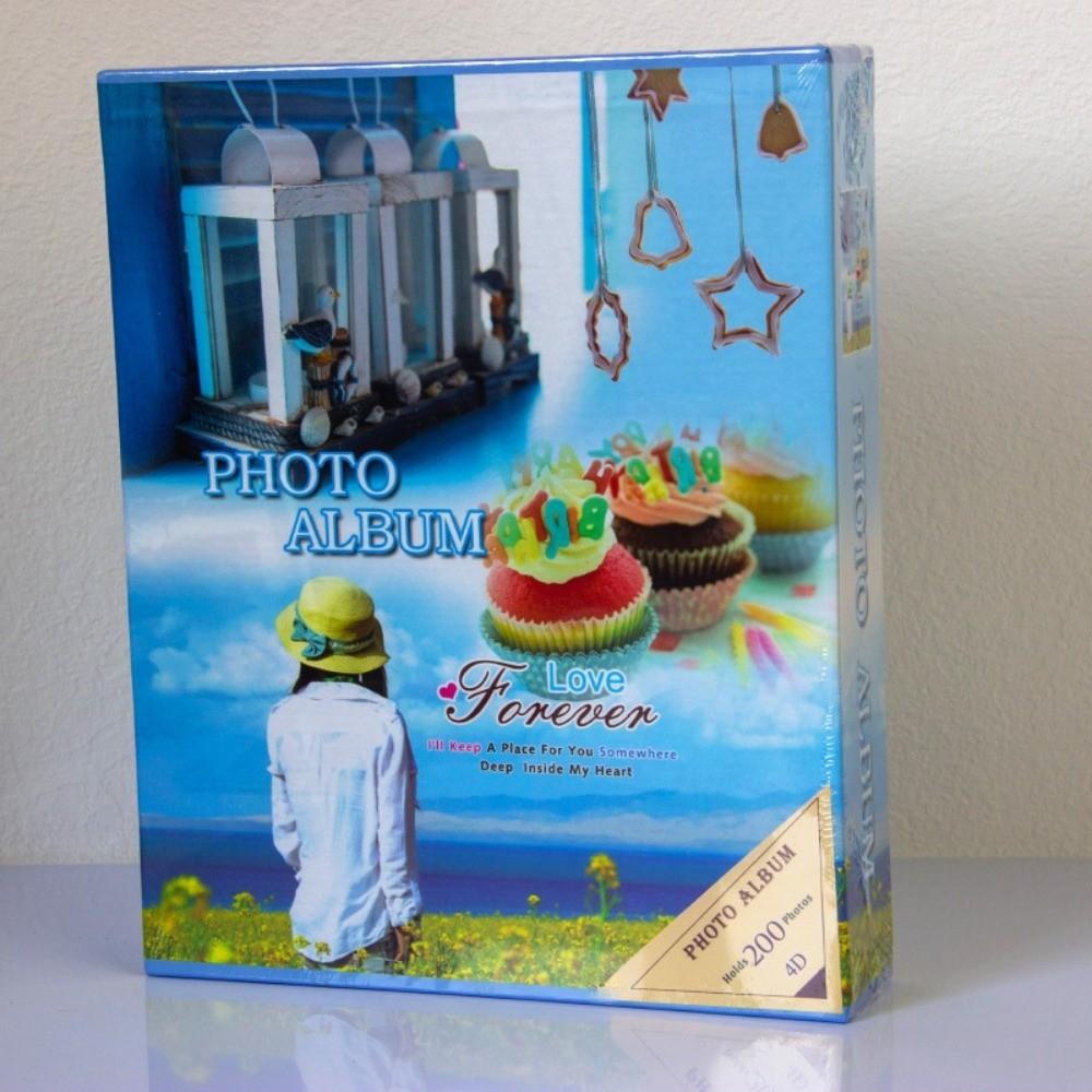 Laminated Photo Album 6 Inch 200 Pockets Photo Storage New Slip-in Picture Albums Home Storage