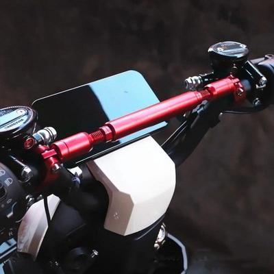 Guidon de Moto Barre d'Équilibrage de Moto Tige Stabilisatrice d'Équilibrage Réglable Pour VTT Cyclisme sur Route Cyclotourisme