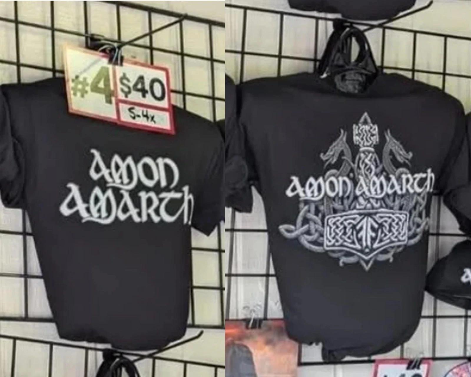 NEW! Amon Amarth Merch 2026 USA Tour Two Sided T-Shirt Fanmade Reprint All Size L