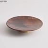 High Footed Fruit Plate Wooden Tea Tray Dried Fruit Snack Tray Dessert Plate Fruit Bowl Sushi Plates Cake Pan Dim Sum Dish