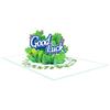 Birthday Card 3D Clovers Popup  Greetings Cards,Good Luck Popup  Card with Note