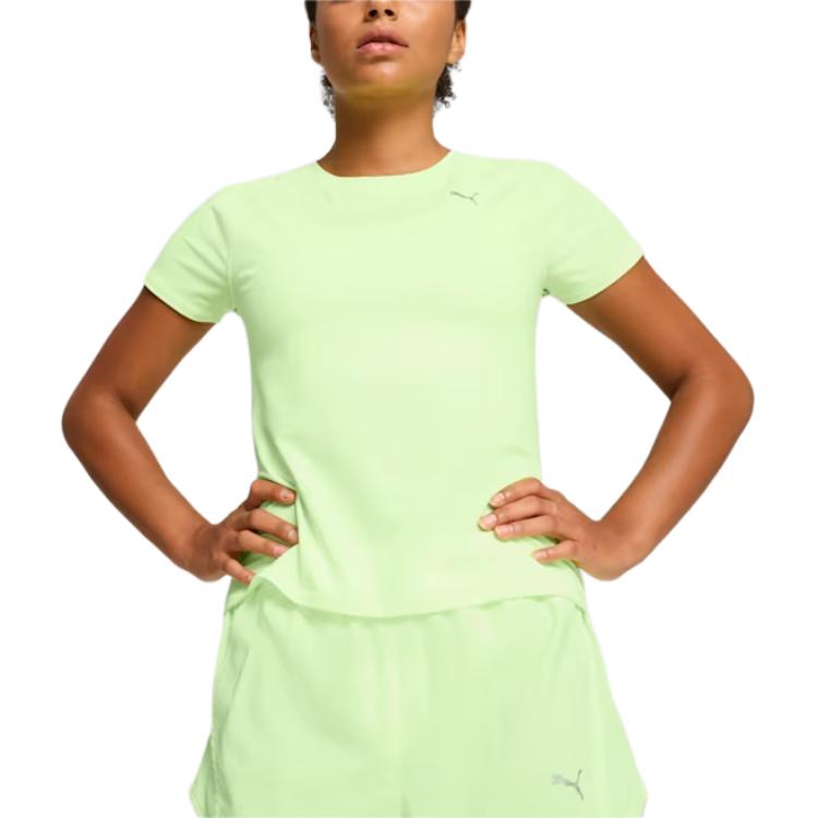 Puma Cloudspun Drycell Sports Versatile Round Neck Short Sleeve T-Shirt Women Tops Soda-Apple 524961-34