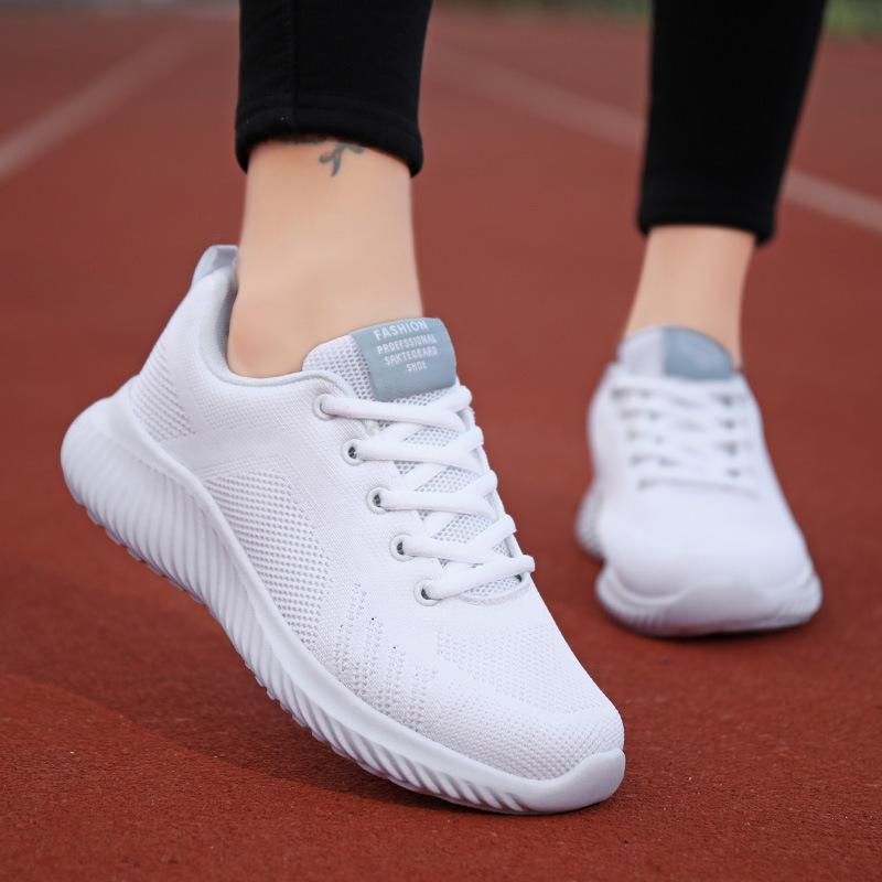 

Sports And Casual Women s Shoes Soft Sole Student Mesh White Shoes Korean Style Versatile Light And Breathable Running Shoes 37