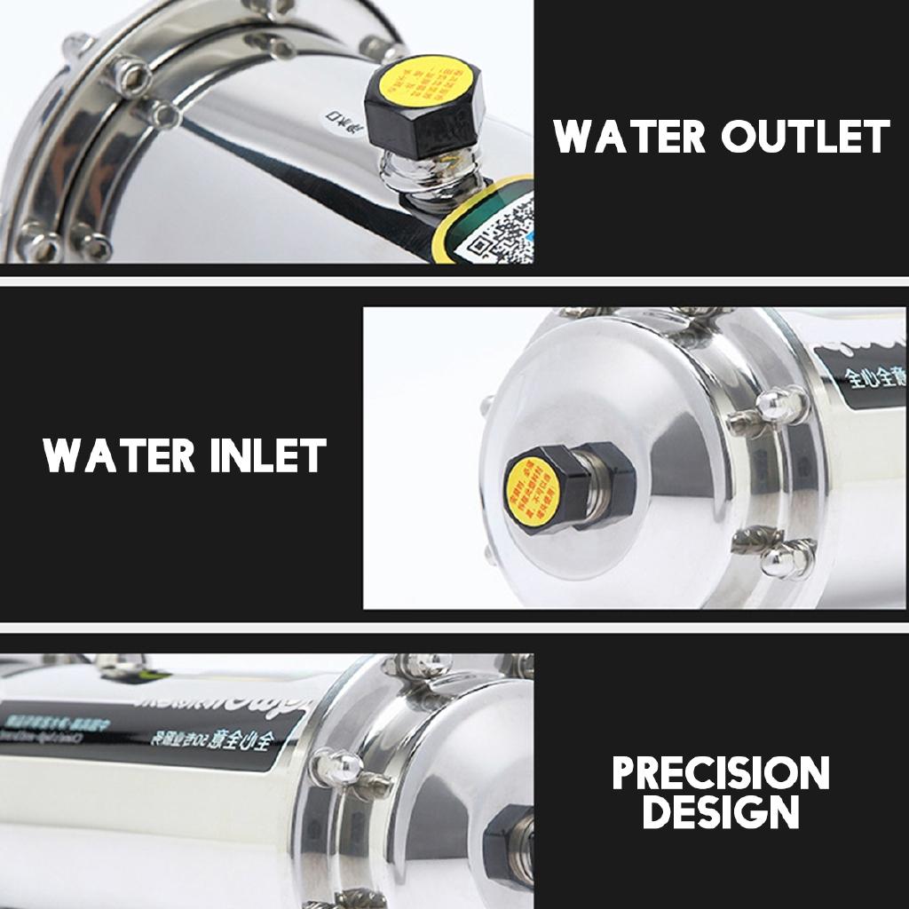 600L/1000L משקה מטבח ביתי ישר UF מסנני Ultrafiltration מטהר מים 304 נירוסטה מסנן מים