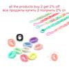 50 sztuk/partia 16*11mm kolorowe akrylowe ogniwo łańcucha naszyjnik dla naszyjnik DIY bransoletka Making plastikowe ogniwa łańcuszka tworzenia biżuterii