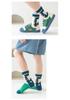 Boys' Cartoon Dinosaur Pure Cotton Mid-Calf Socks, Spring/Autumn, A-Class, for Babies and Children.