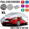 XL-XXL Universal Full Car Cover Waterproof Outdoor Rain UV Dust Proof Silvery Gray