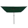Garden Sun Umbrella Green 295 x 295 x 245 cm Polyester and Steel