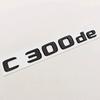 New 3D ABS Chrome Black Car Styling Logo C300e C300de Badge Rear Trunk Emblem Sticker Decals For Mercedes Benz C300e C300de W206 QL1
