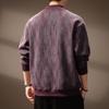Men's Trendy Retro Print Loose Pullover: Heavyweight Half-High Collar Autumn Hoodie