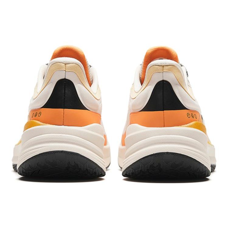 Anta Water Resistant Fabric Comfortable Sports Versatile Durable Low Top Running Shoes Women Sneakers Beige Orange 922345581-4