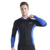 Top Combinaison Néoprène Homme 1,5 mm Manches Longues Surfing Plongée Jacket Chaud Rash Guard Natation Plongée
