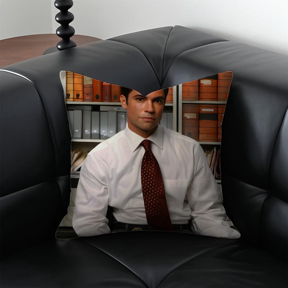 N-Nick Amaro Pillow Law & Order Character Cushion Cover Pillow Case Anti-Dustmite Invisible Zipper Silky Plush Cushion