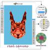5D DIY Geometric Animals Cross Stitch Rhinestones Diamond Drawing Embroidery Mosaic Home Decor