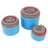 3Pcs Insulation Lunch Box 304 Stainless Steel Insulated Vacuum Food Container for Rice Soap Dishes