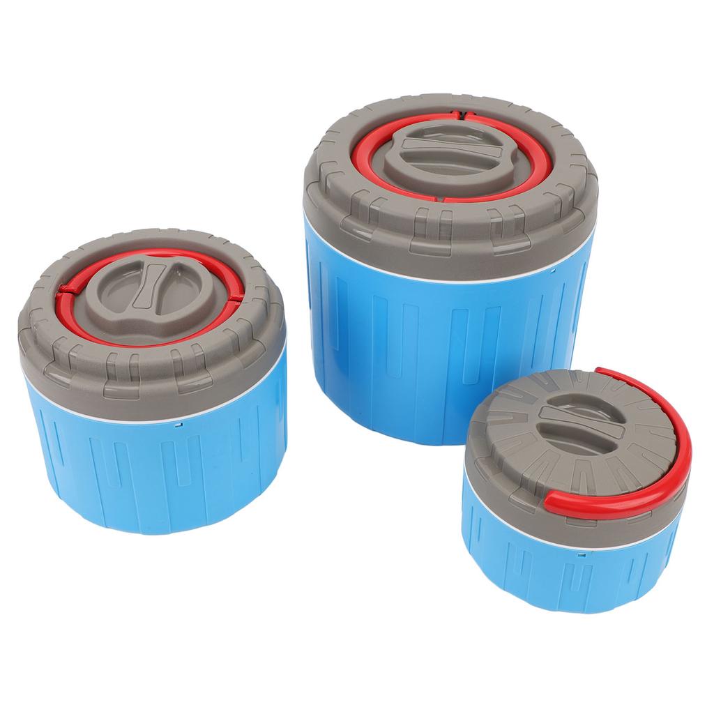 3Pcs Insulation Lunch Box 304 Stainless Steel Insulated Vacuum Food Container for Rice Soap Dishes