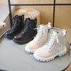 Kids Ankle Boots  Autumn Girls Boys  Vintage British PU Leather Boots Versatile Outdoor Children Causal Short Boots