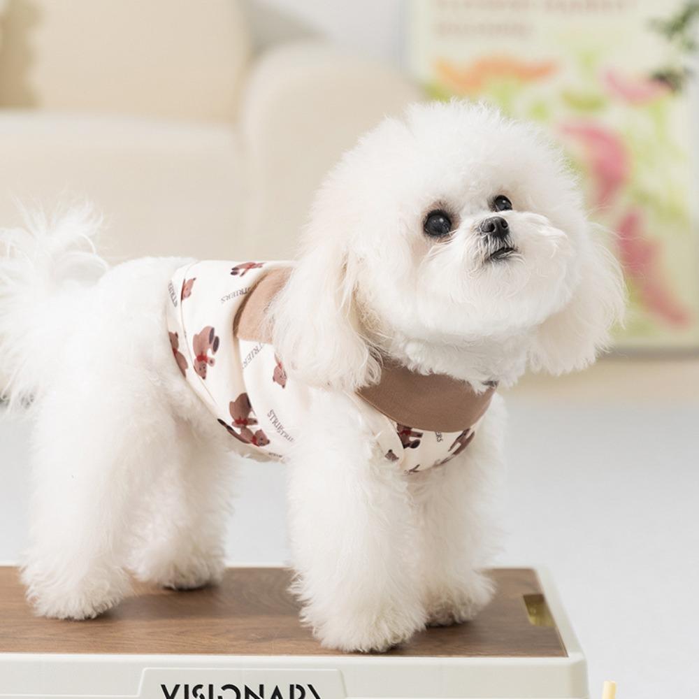 Spring and Summer New Teddy Bigbear Two Feet Full of Bear Vest Thin Breathable Cat Pet Dog Dog Clothes