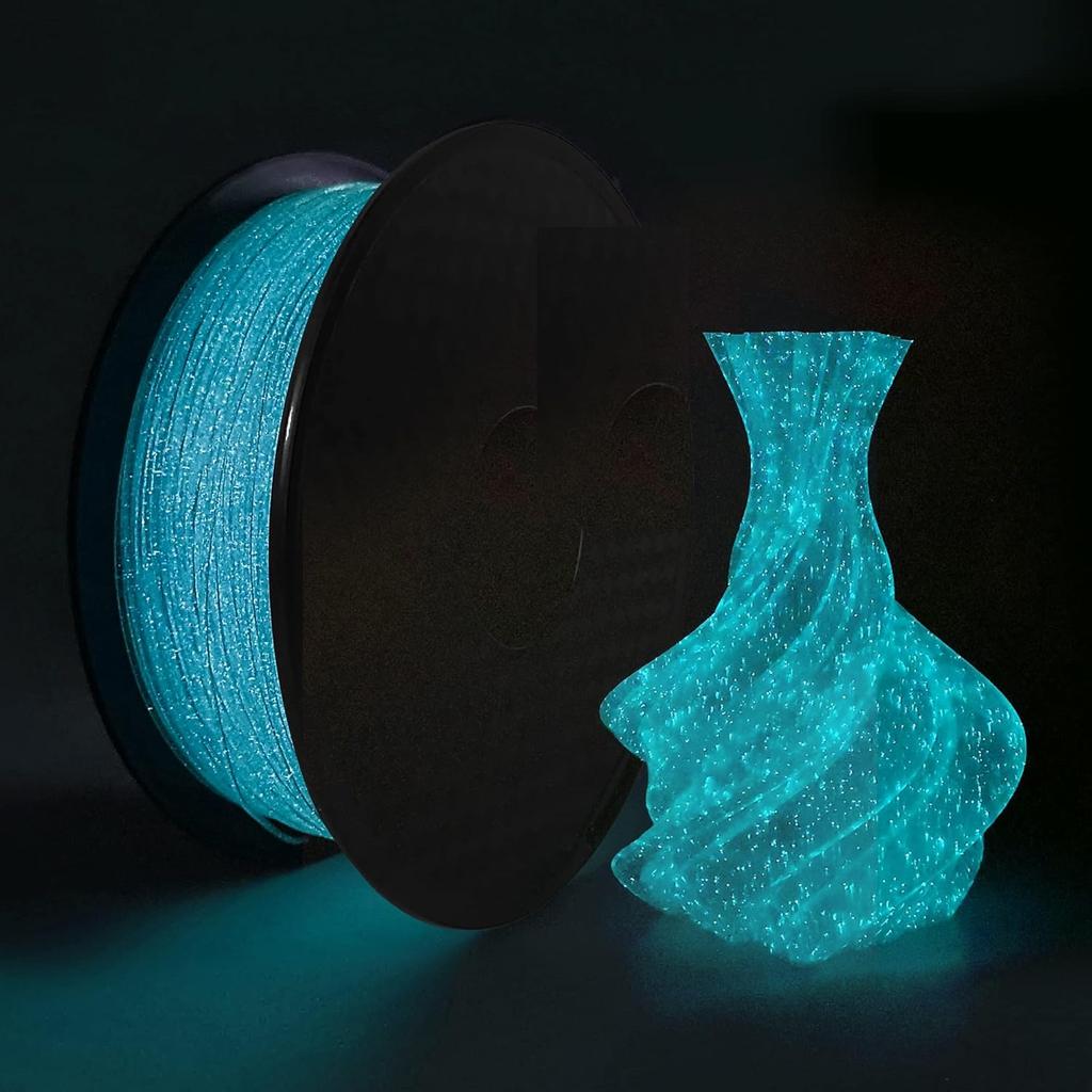3D Printer Filament Luminous Filament Glow in Dark Filament 1.75mm Galaxy Blue 1kg Spool pla Filament