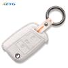 Leather Car Key Case Cover Shell Fob For Vw Volkswagen Golf 7 Mk7 Tiguan Mk2 For Seat Ateca Leon Fr 2 Ibiza Key Fob Accessories