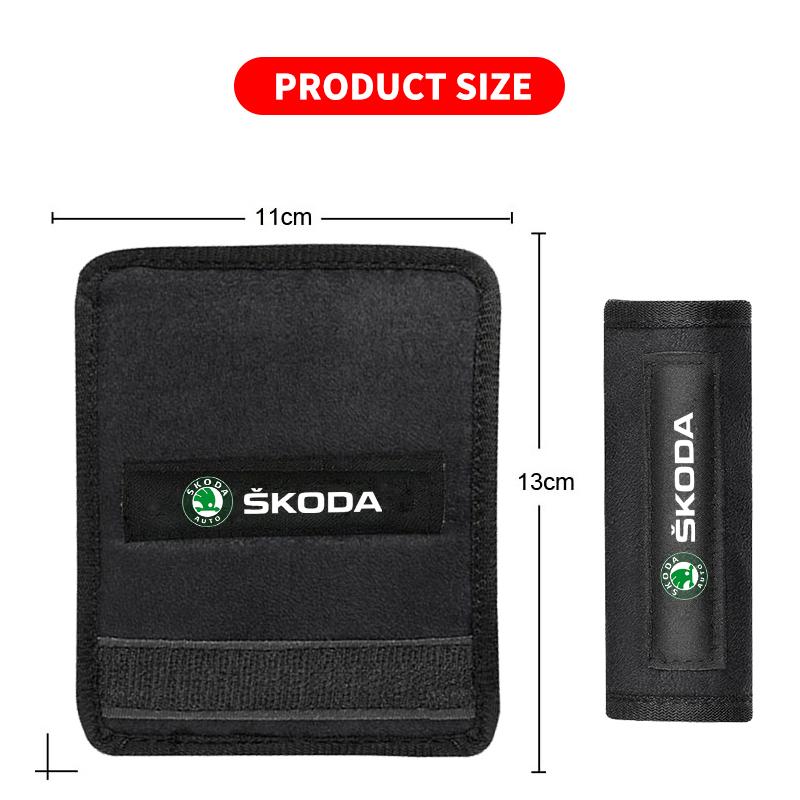 OMDP8 1/2Pcs Car Roof Handle Protection Cover Gloves For Skoda Octavia MK2 MK 2 3 A5 A7 A8 Fabia Karoq Superb Rapid Kamiq Scala