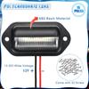 16Pcs 6 LED Car License Number Plate Light 12V for Truck SUV Van RV Trailer Waterproof Tail Light License Plate Lights Lamp
