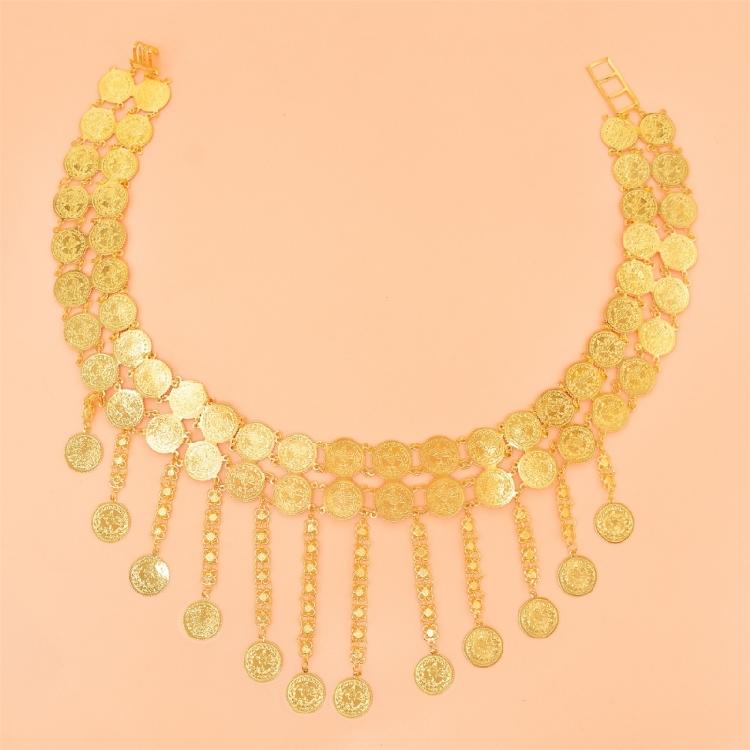 Elegant Double Layer Coin and Tassels Dance Belt Suitable for Stage Performances and Casual Looks Styles Daily Use