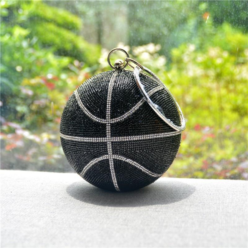 Studded Basketball Shape Crossbody Bag Women
