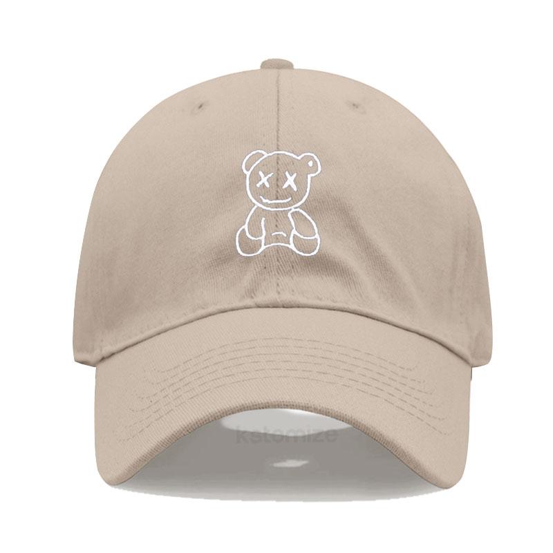 

Xx Little Bear Embroidery Baseball Cap For Men Women Washed Cotton Dad Hat Adjustable Unisex Casual Sports Caps