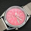VINTAGE SEIKO 5 AUTOMATIC 7009A REFURBISHED JAPAN MENS RED DIAL WATCH A446324-1